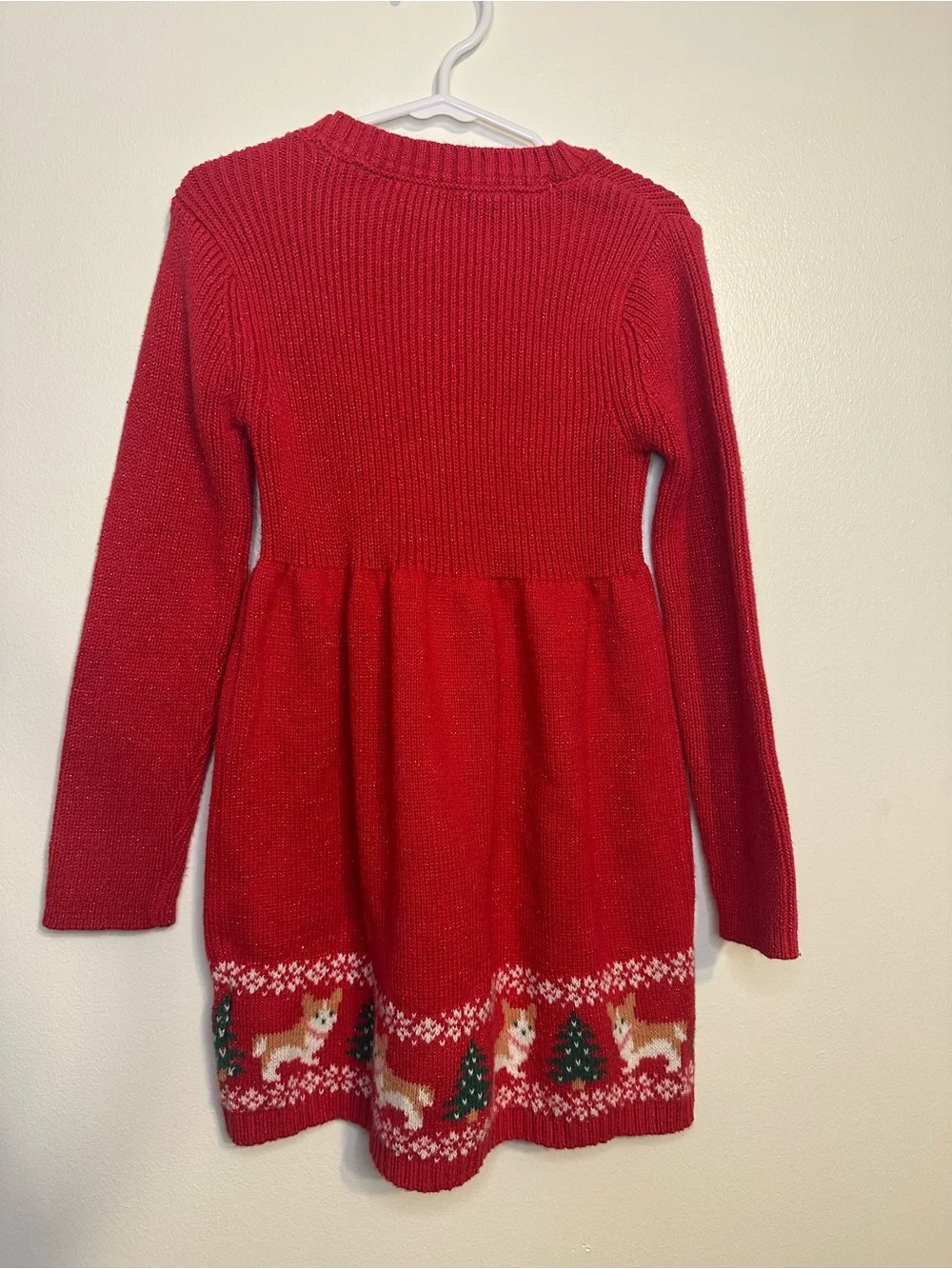 Cynthia Rowley Red Knit Holiday Girls Dress